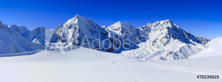 Picture of Winter mountains panorama - Italian Alps